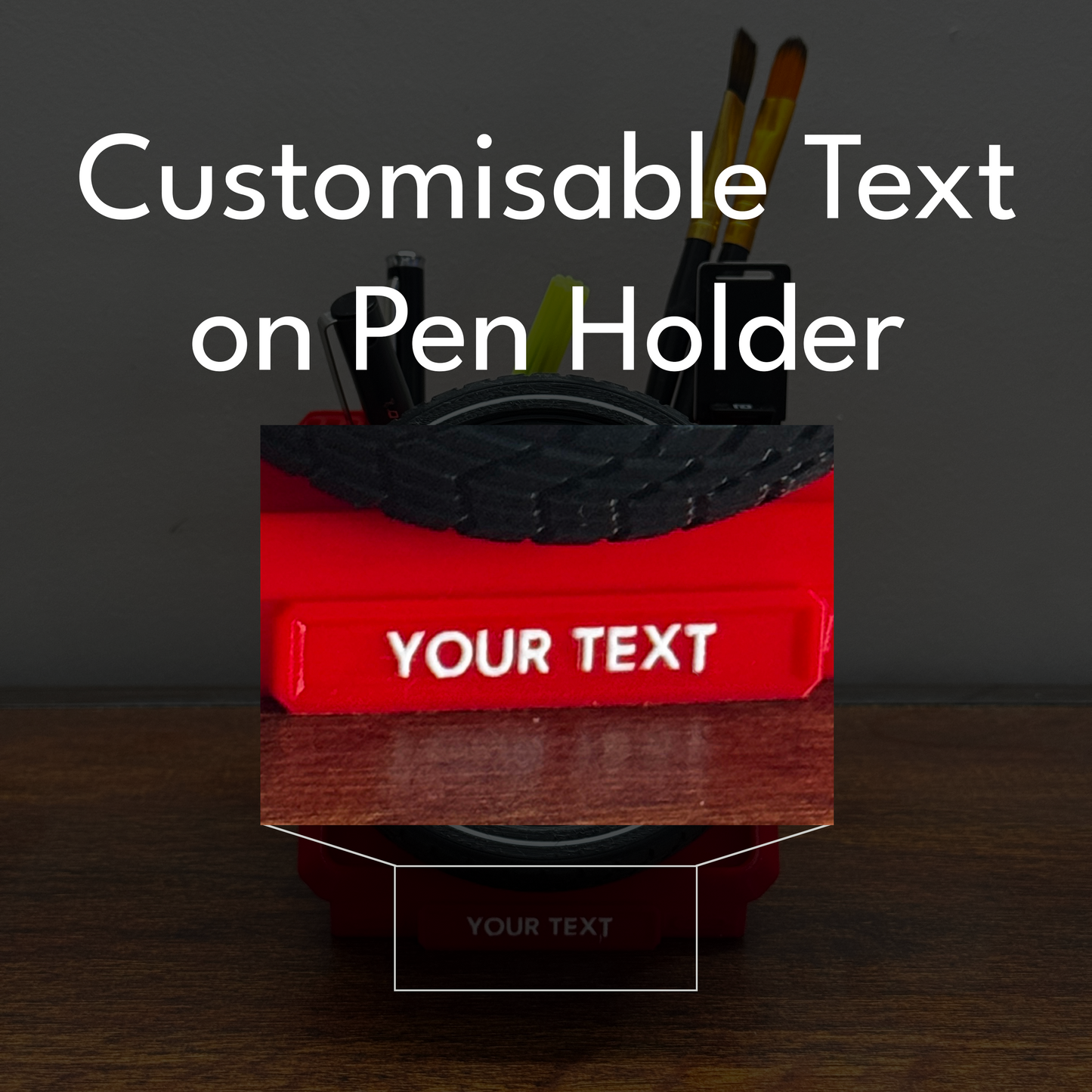 Customizable Wheel Pen Stand - Audi R8 | Fidget Wheel Pen Stand