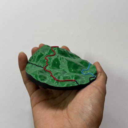 Trail Map Momento | Fridge Magnet | Desk Paperweight