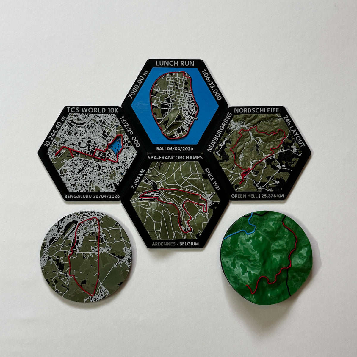 Trail Map Momento | Fridge Magnet | Desk Paperweight