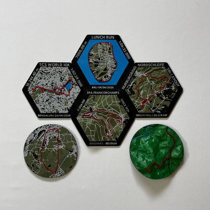 Trail Map Momento | Fridge Magnet | Desk Paperweight