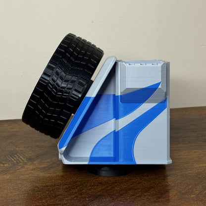 Spinning BMW M3 GTR - NFS Most Wanted Wheel Pen Stand - Rotating Eco-Friendly Fidget Organizer