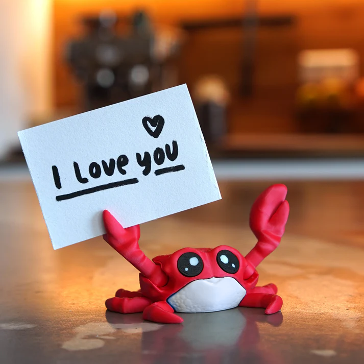 Crabby | Note Holding Crab | Desk Buddy and Fridge Magnet