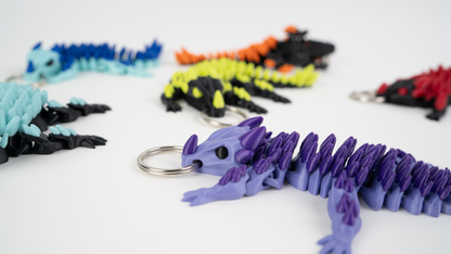 CuteFlexi Mini Dragons | Fidget Keychain | Bag Charm